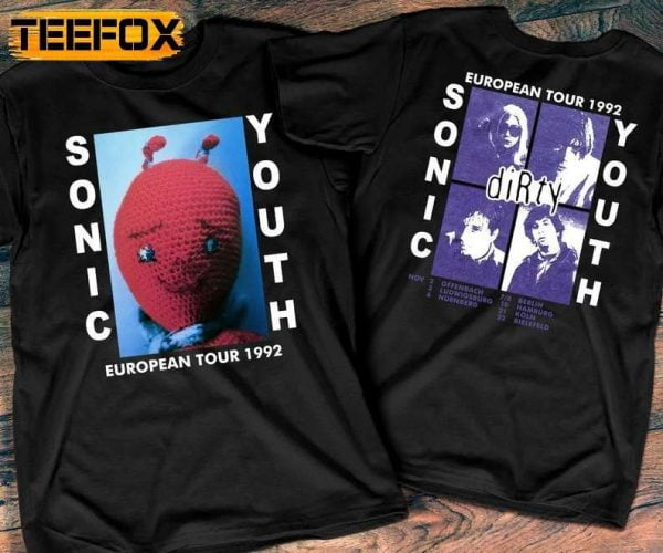 Sonic Youth DIRTY European Tour 1992 T Shirt