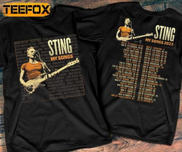 Sting My Songs 2023 World Tour T Shirt 1