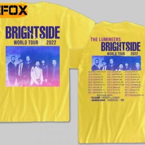 The Lumineers Brightside World Tour 2022 Rock Band T Shirt