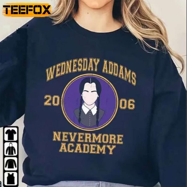 Wednesday Adams 2006 Nervermore Academy T Shirt