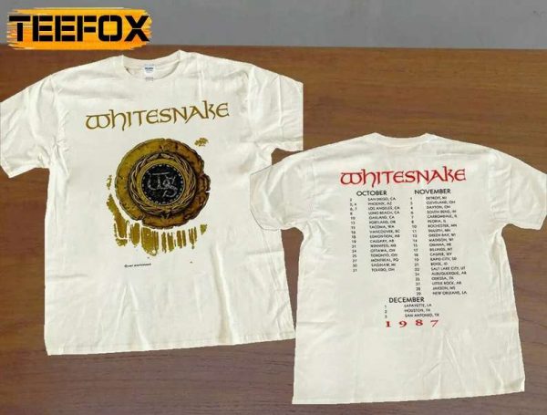 Whitesnake Tour Concert 1987 Unisex T Shirt