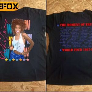 Whitney Houston The Moment Of Truth World Tour 1987 88 T Shirt