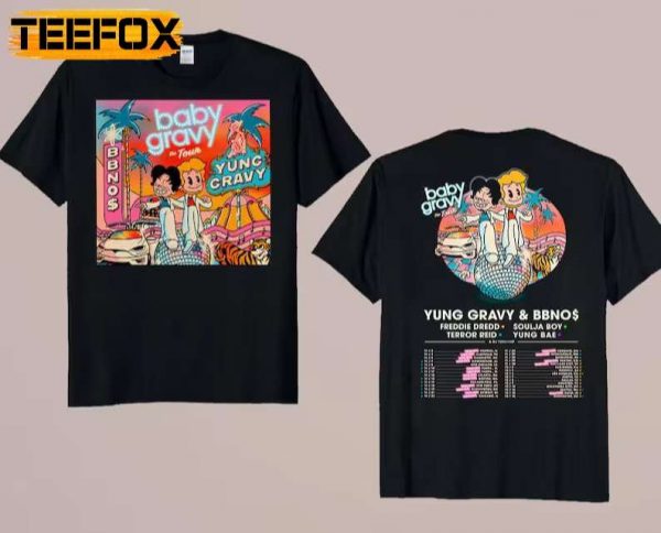 Yung Gravy Baby Gravy The Tour Concert 2022 T Shirt