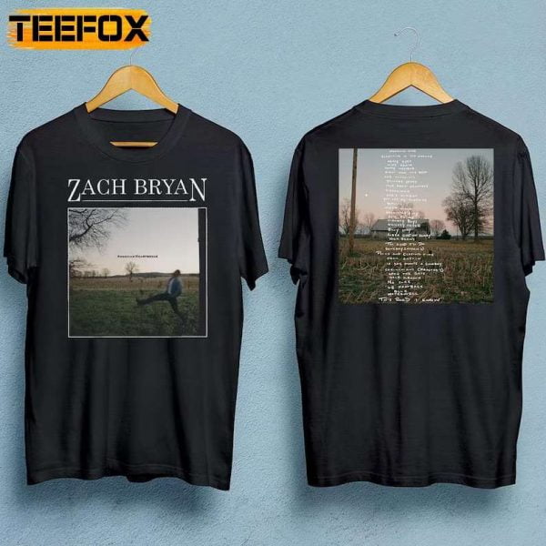 Zach Bryan American Heartbreak Tour T Shirt
