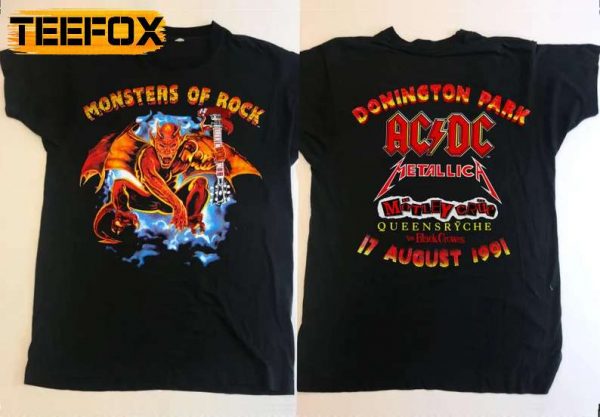ACDC Monsters Of Rock Tour Donington Park 1991 T Shirt