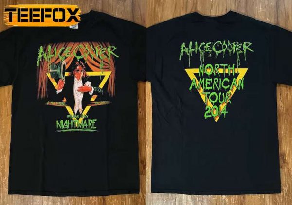 Alice Cooper A Nocturnal Vacation Welcome To My Nightmare 2014 Tour T Shirt