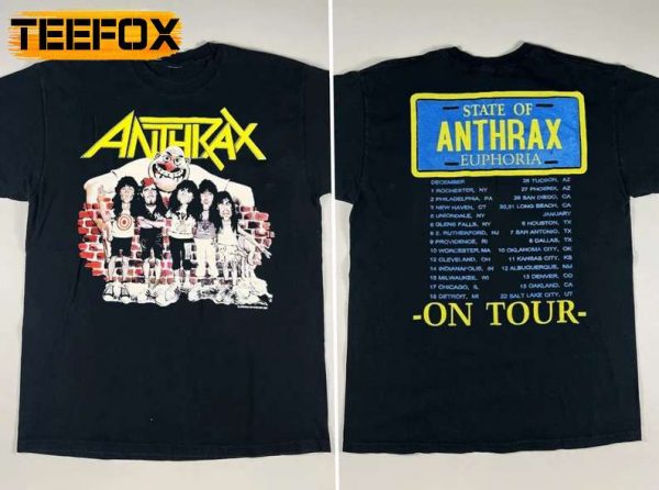 Anthrax On Tour 1987 Unisex T Shirt