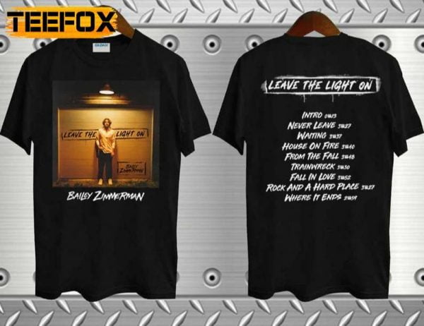 Bailey Zimmerman Leave The Light On Tour 2023 T Shirt