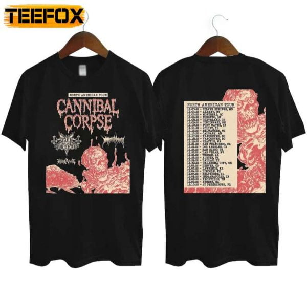 Cannibal Corpse Fall Tour North American Tour 2022 T Shirt
