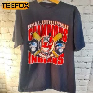 Cleveland Indians Guardians Central Division 1996 T shirt