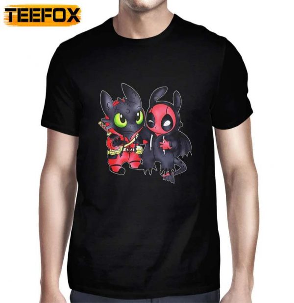 Deadpool and Toothless Funny T Shirt