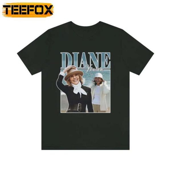 Diane Keaton Movie Actress Black T Shirt