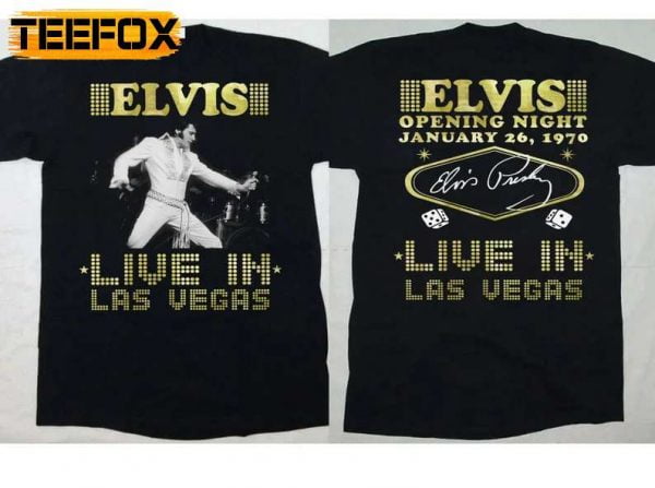 Elvis Presley Las Vegas Concert 1970 T Shirt