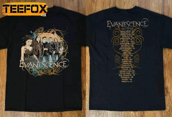 Evanescence Rock Band Music Tour Concert 2007 T Shirt