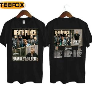 Five Finger Death Punch Brantley Gilbert Tour 2022 T Shirt