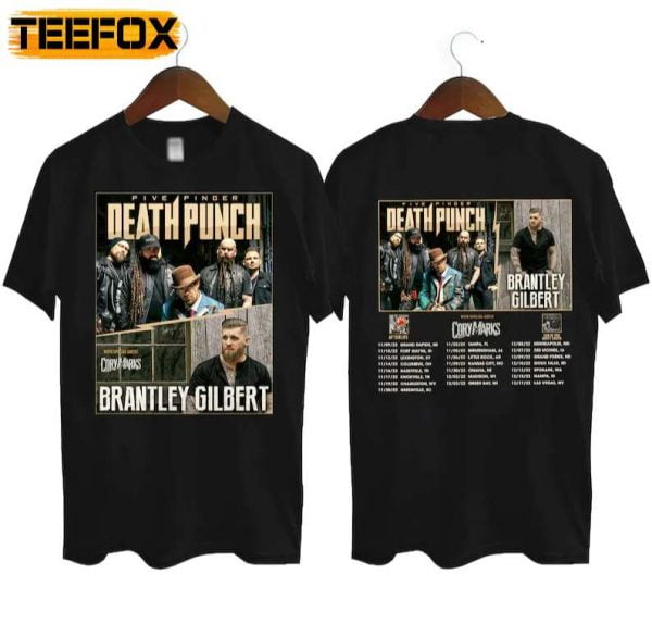 Five Finger Death Punch Brantley Gilbert Tour 2022 T Shirt