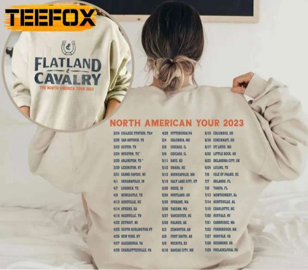 Flatland Cavalry The North America 2023 Tour Concert Music Band T Shirt