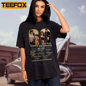General Hospital 60 Years Of 1963 2023 Thank You For The Memories Signatures T Shirt