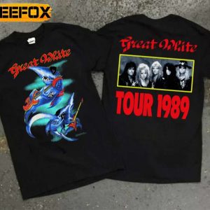 Great White Band Tour 1989 T Shirt