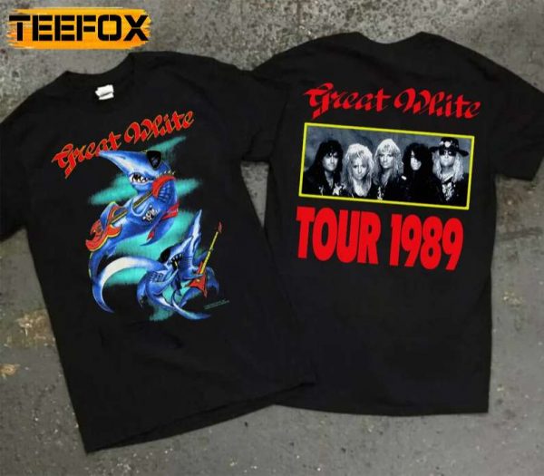 Great White Band Tour 1989 T Shirt
