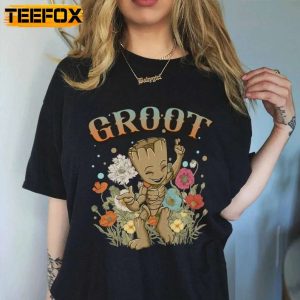 Groot Floral The Guardians Of The Galaxy T Shirt