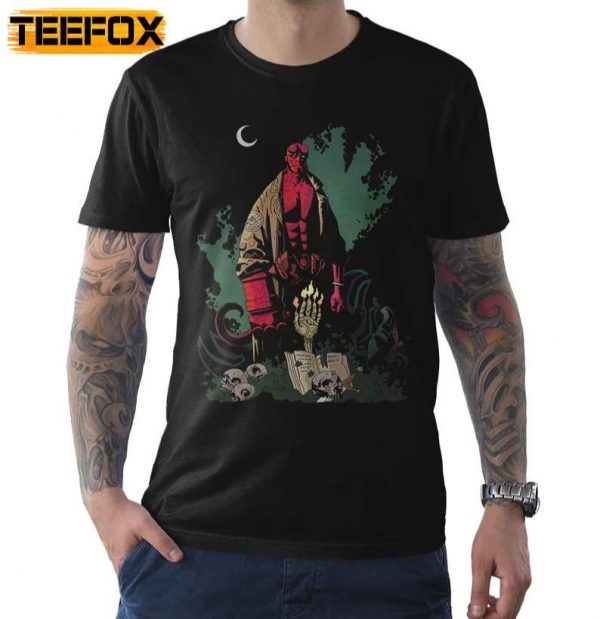 Hellboy Comics Movie Black T Shirt