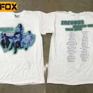 Incubus Graphic Rock Band Morning View Tour 2002 T Shirt