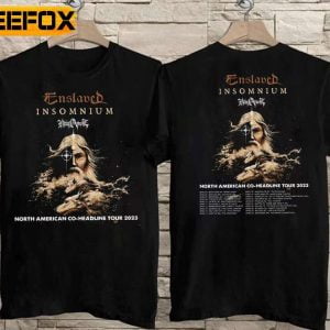 Insomnium Enslaved North American Co Headline Tour 2023 T Shirt