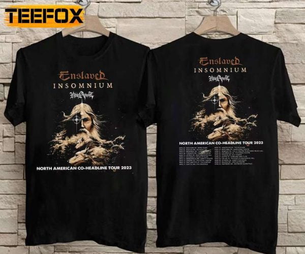 Insomnium Enslaved North American Co Headline Tour 2023 T Shirt