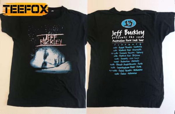 Jeff Buckley Hard Luck Tour 1996 T Shirt