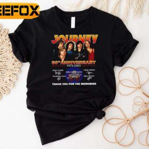 Journey 50th Anniversary Signatures Thank You for The Memories T Shirt