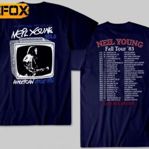 Neil Young Fall Tour 83 Live In Concert T Shirt