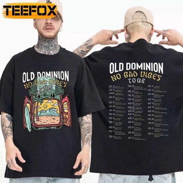 Old Dominion No Bad Vibes Tour 2023 T Shirt
