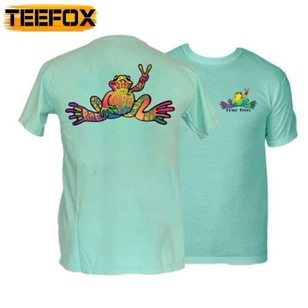 Peace Frogs Hope Frog Garment Dye T Shirt