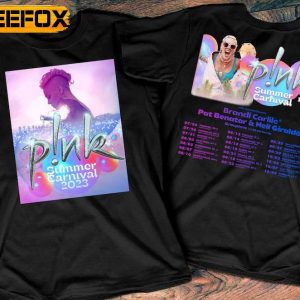 Pink US Summer Carnival Tour 2023 T Shirt