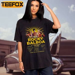 Rocky Balboa 47th Anniversary 1976 2023 Thank You For The Memories T Shirt
