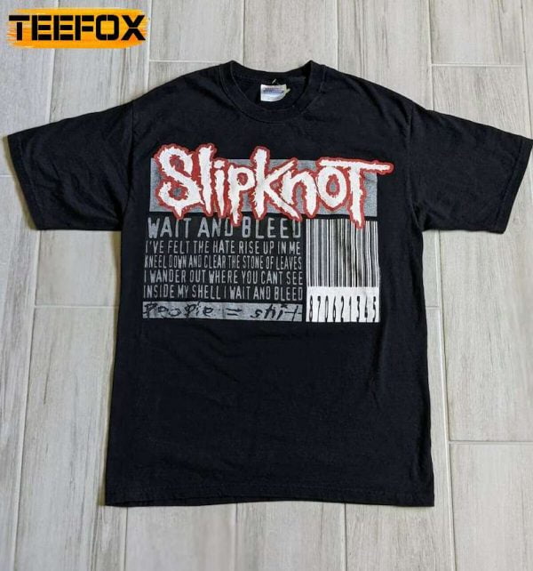 Slipknot 2000 Barcode Wait and Bleed T Shirt
