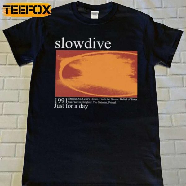 Slowdive 1991 Just For a Day Rock Band T Shirt