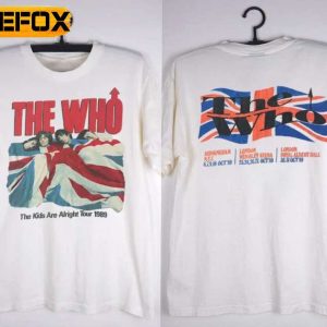 The Who Rock Band Music The Kids Are Alright Tour 1989 T Shirt
