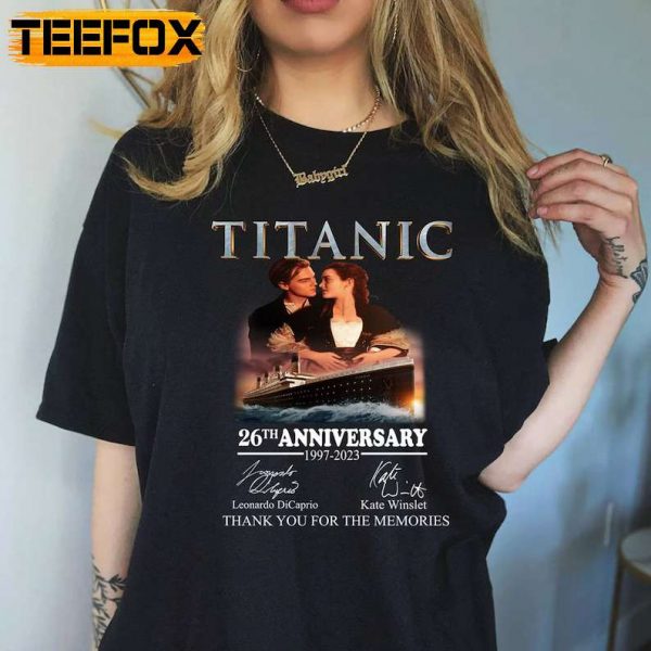 Titanic 26th Anniversary 1997 2023 Thank You For The Memories T Shirt