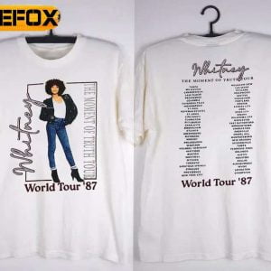 Whitney Houston The Moment Of Truth Tour 1987 T Shirt