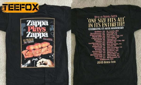 Zappa Plays Zappa Music Of Frank Zappa 2015 World Tour T Shirt