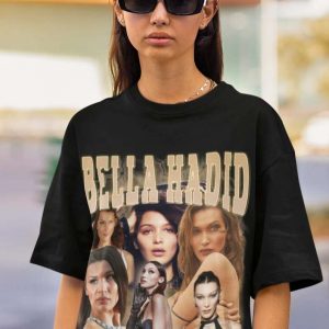 Bella Hadid Supermodel Black T Shirt