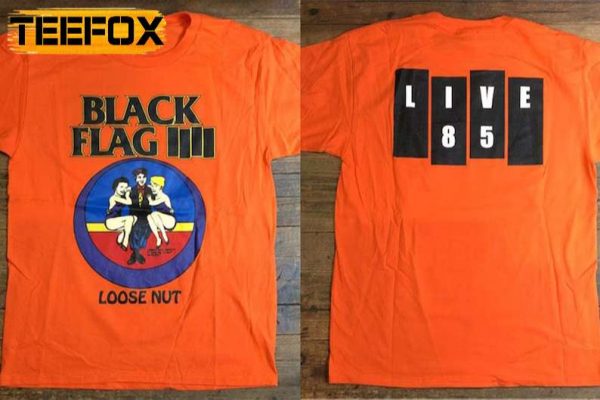 Black Flag Loose Nut Live 85 T Shirt
