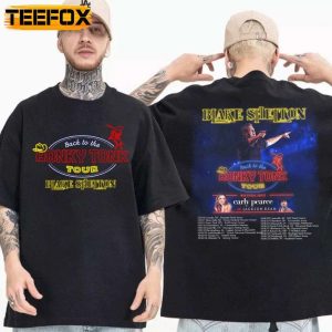 Blake Shelton Back to the Honky Tonk Tour 2023 Concert Music T Shirt