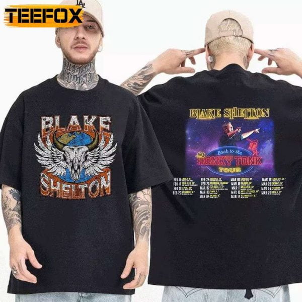 Blake Shelton Back to the Honky Tonk Tour 2023 T Shirt