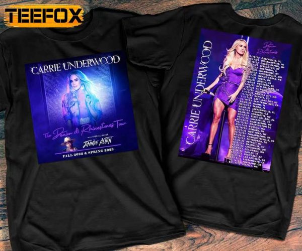 Carrie Underwood The Denim Rhinestones Tour 2022 2023 T Shirt