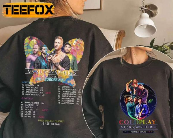 Coldplay Europe Tour 2023 T Shirt
