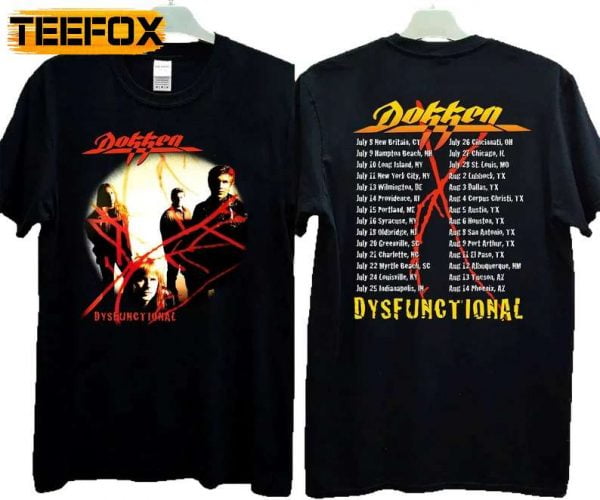 Dokken Dysfunctional Album Concert 1995 T Shirt