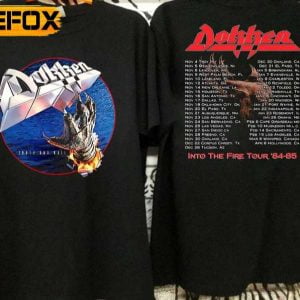 Dokken Tooth and Nail Into The Fire Tour 84 85 T Shirt